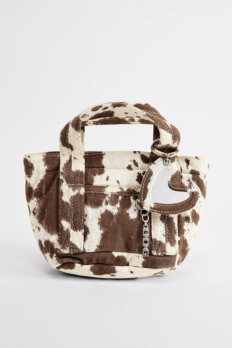 BDG Cow Print Mini Tote Makeup Bag | Urban Outfitters UK