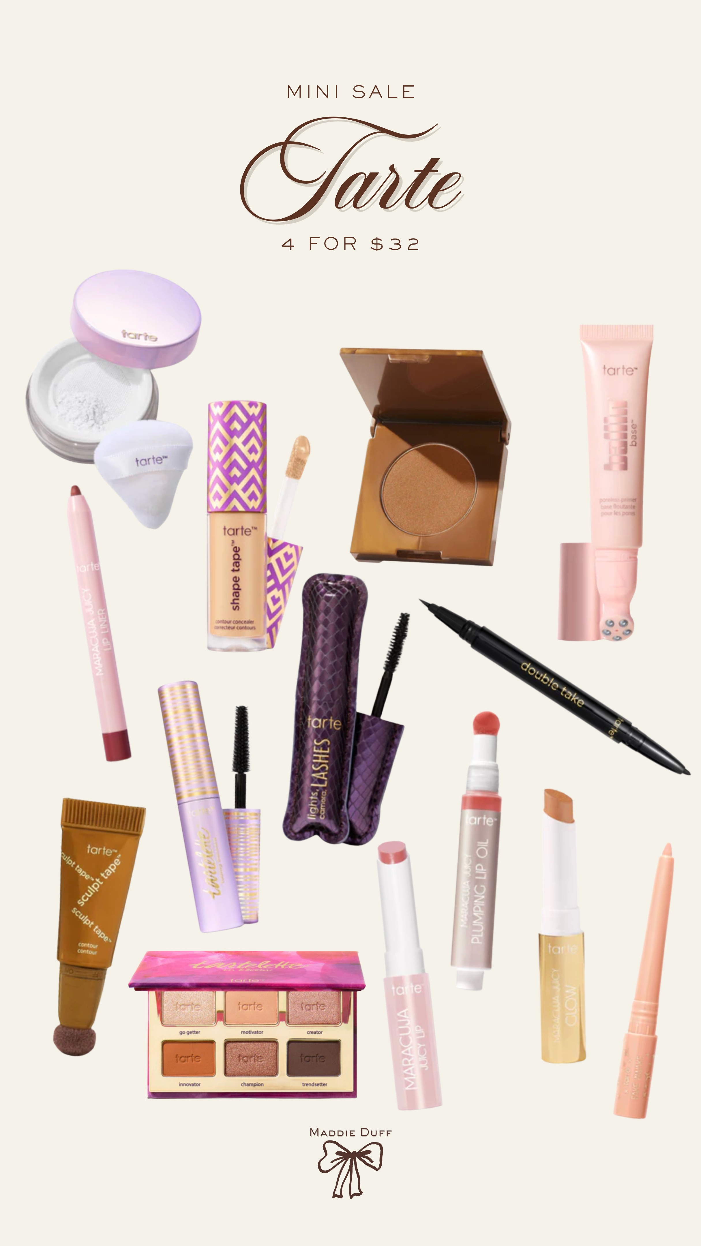 Tarte's mini products sale is here! Save on travel-ready minis with 4 for $32!

travel make up, travel beauty, tarte, beauty on sale, vacation essentials 

 #LTKSaleAlert #LTKBeauty