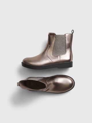 Kids Metallic Ankle Boots | Gap (US)