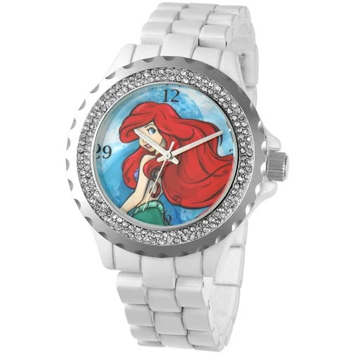 Ariel Women's Enamel Spark Watch, White Bracelet | Walmart (US)