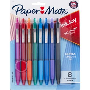 Paper Mate InkJoy 1.0 Ballpoint Pen Multipack, Assorted Colors, 8 ct | CVS Health