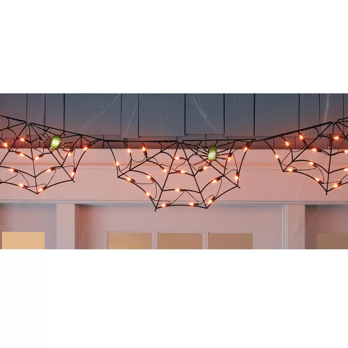 60" Incandescent Spider Web Halloween Lighted Decor - Hyde & EEK! Boutique™ | Target
