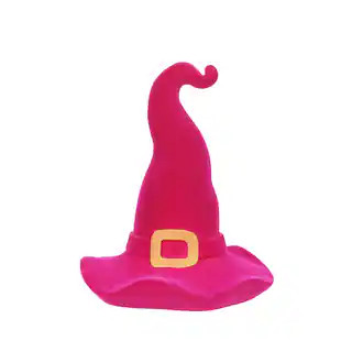 6.25" Hot Pink Flocked Witch Hat Tabletop Décor by Ashland® | Michaels Stores