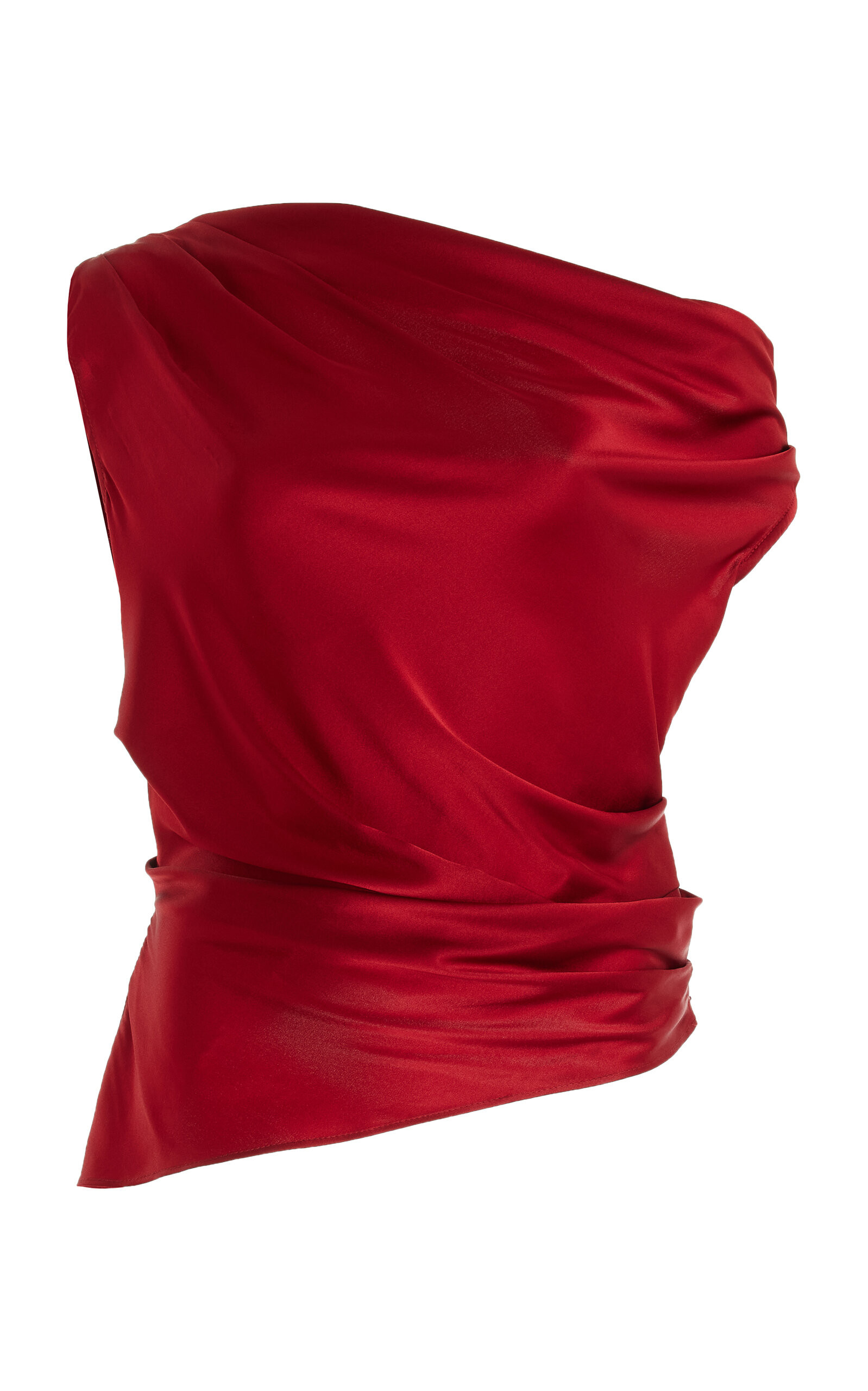 Phare Draped Stretch-Silk Top | Moda Operandi (Global)