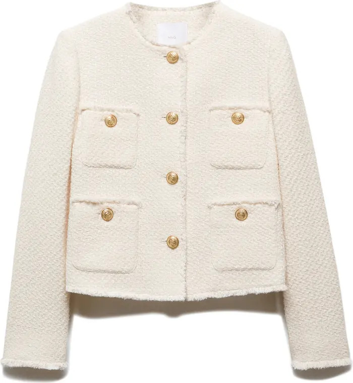 MANGO Pocket Tweed Jacket | Nordstrom | Nordstrom