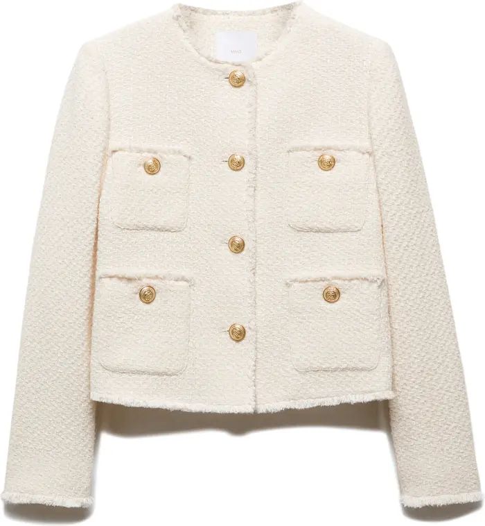 MANGO Pocket Tweed Jacket | Nordstrom | Nordstrom