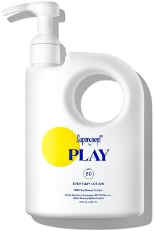 Supergoop! PLAY Everyday Lotion, 18 oz - SPF 50 PA++++ Reef-Safe, Broad Spectrum, Body & Face Sun... | Amazon (US)