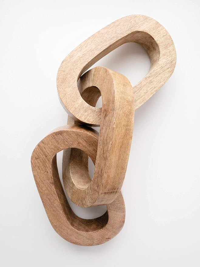 Sonoma Living Carved Wood Decorative Chain | Amazon (US)
