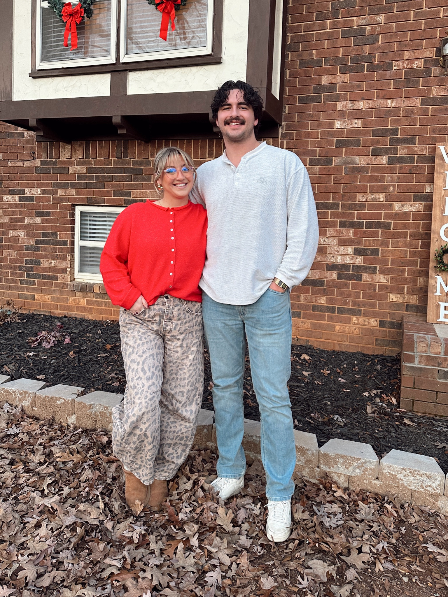 This has been my go to outfit for the past month or so and it’s so comfortable and cute!! I got a size small in the sweater and size 29 regular in the pants. I’m 5’3 and then hit right at my ankles when I wear them low rise!! 

#LTKSeasonal #LTKHoliday #LTKMidsize