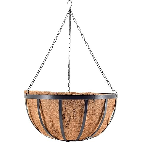 Arcadia Garden Products 1592 Solstice Series Coconut Hanging Basket 16-Inch | Amazon (US)