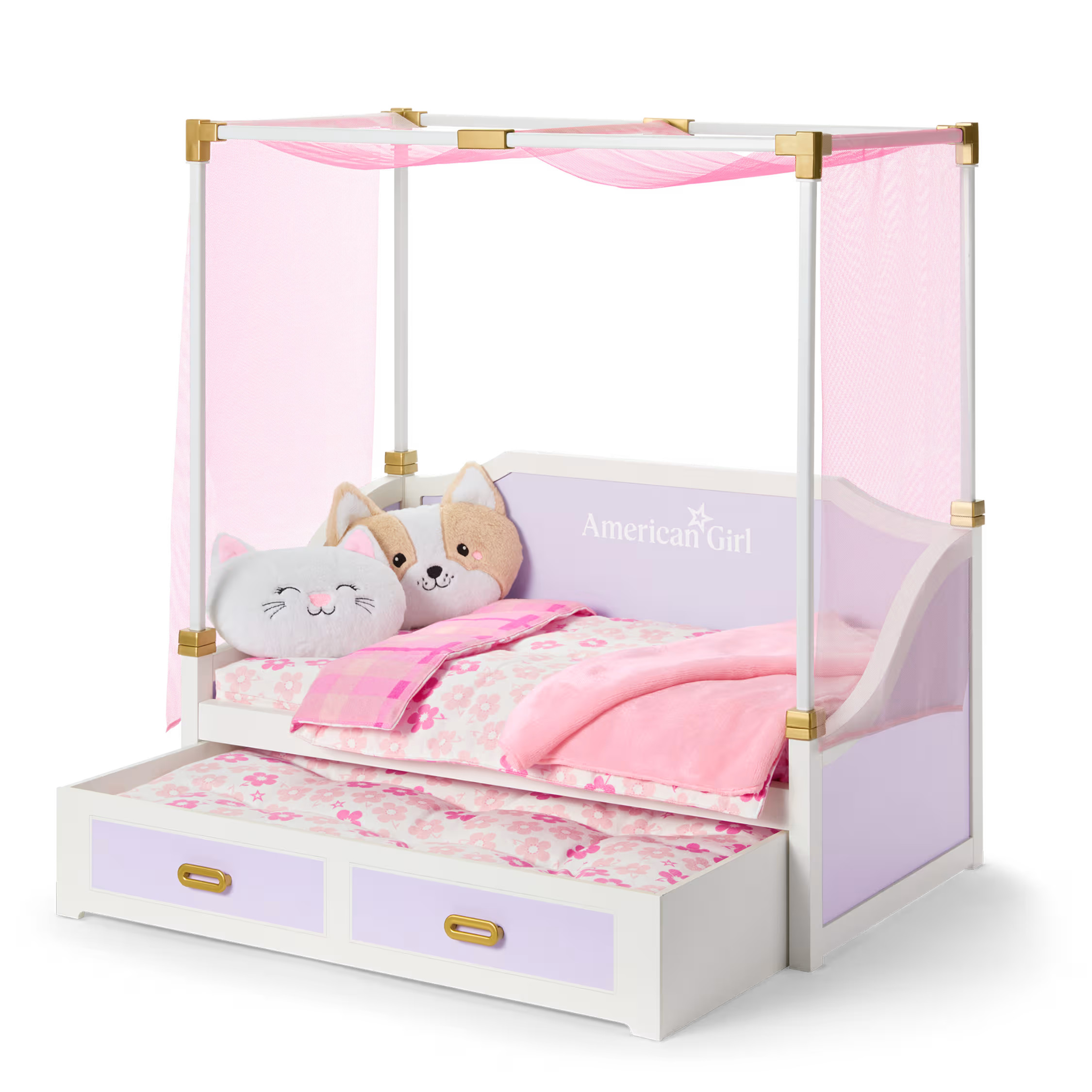 All Set for Sleepovers Canopy Bed for Dolls | American Girl® | American Girl