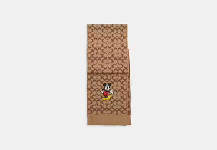 Disney X Coach Signature Mickey Mouse Muffler | Coach Outlet US