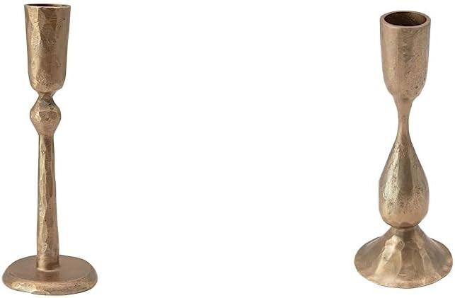 Creative Co-Op Hand-Forged Metal Taper Candle Holders (Set of 2) | Amazon (US)