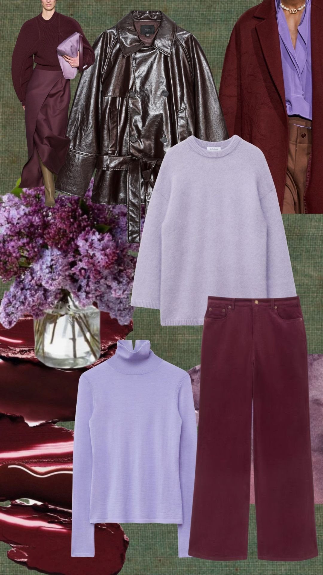 Colour combination: lilac and burgundy

#LTKuk #LTKautumn