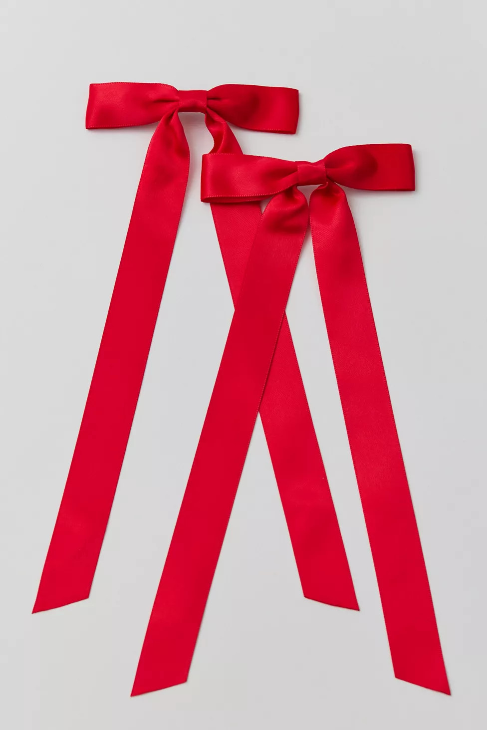 Satin Hair Bow Barrette Set | Urban Outfitters (US and RoW)