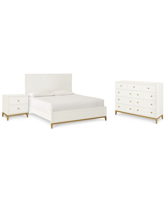 Furniture Rachael Ray Chelsea Bedroom Furniture 3-Pc. Set (King Bed, Nightstand & Dresser) & Revi... | Macys (US)