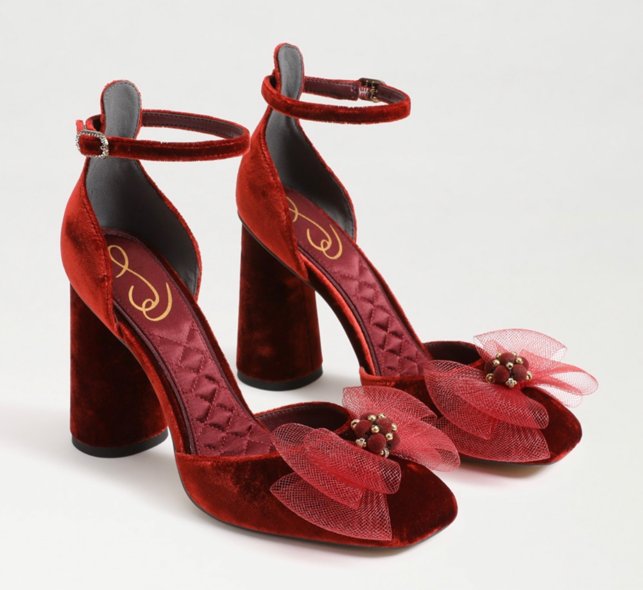 COLTER ANKLE STRAP BLOCK HEEL. Available in black and Prosecco.

#LTKshoecrush #LTKHoliday