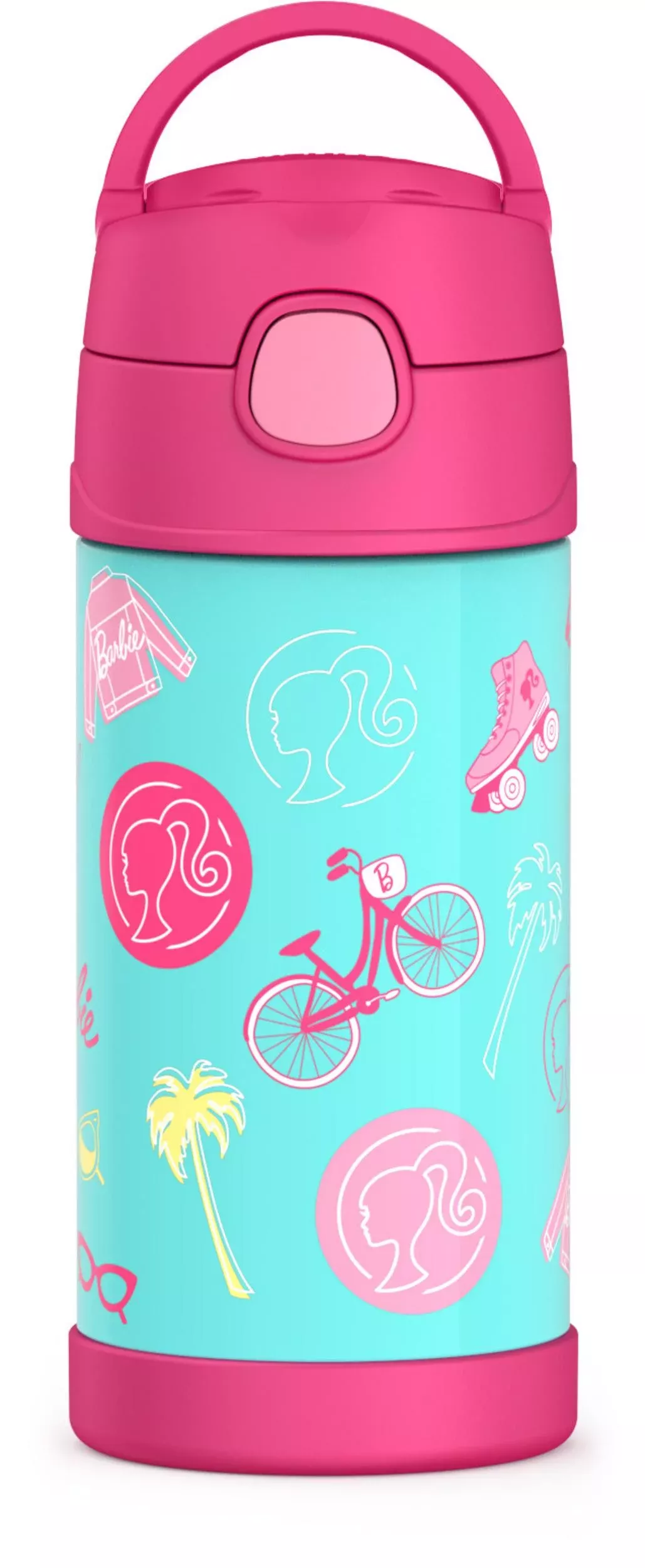 Barbie The Movie Thermos Plastic Water Bottle with Chug Spout 16oz (NEW)