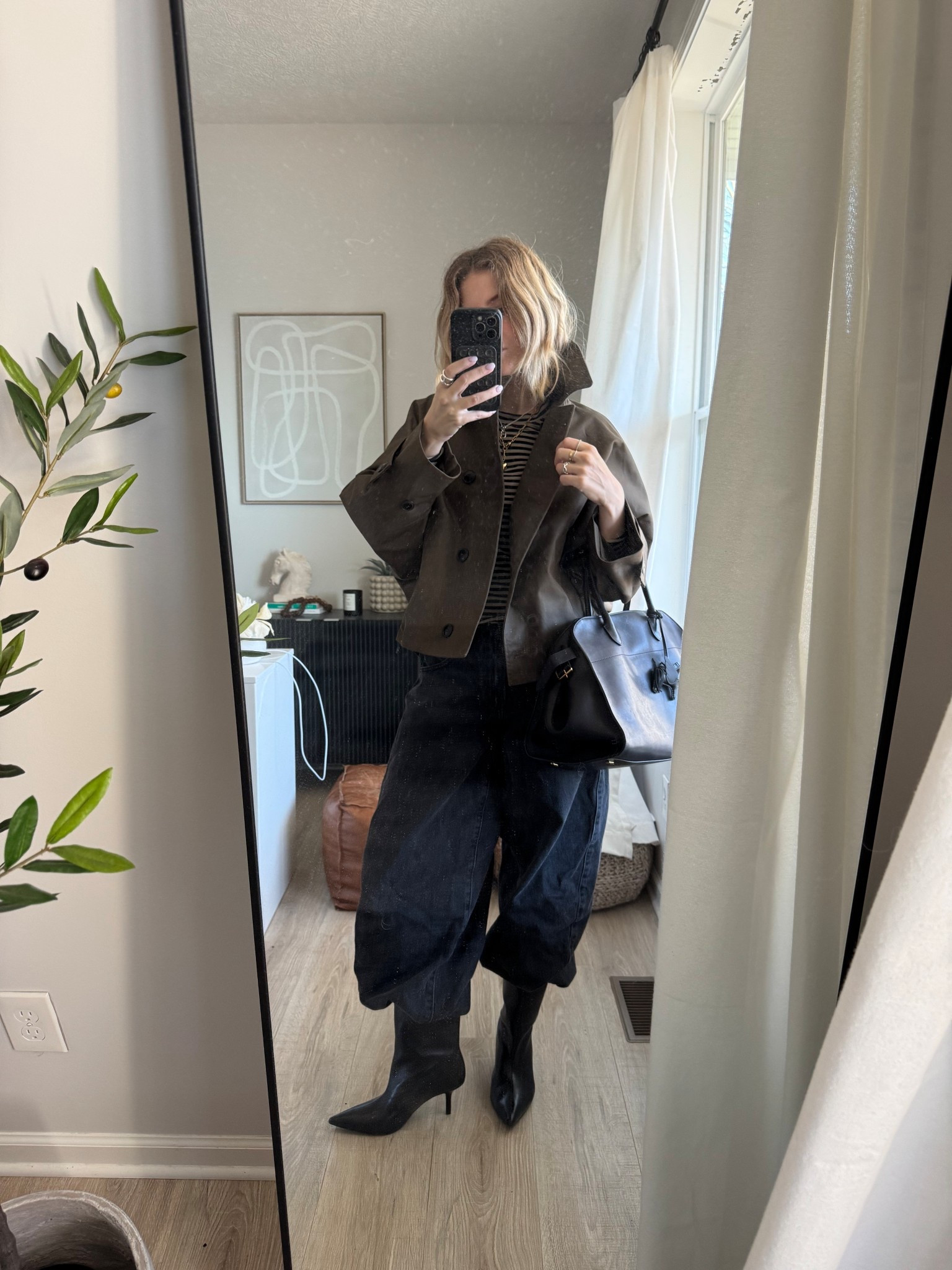 Wearing size 27 in the baggy jeans for a super baggy vibe! 

#LTKOver40 #LTKWorkwear #LTKPetite