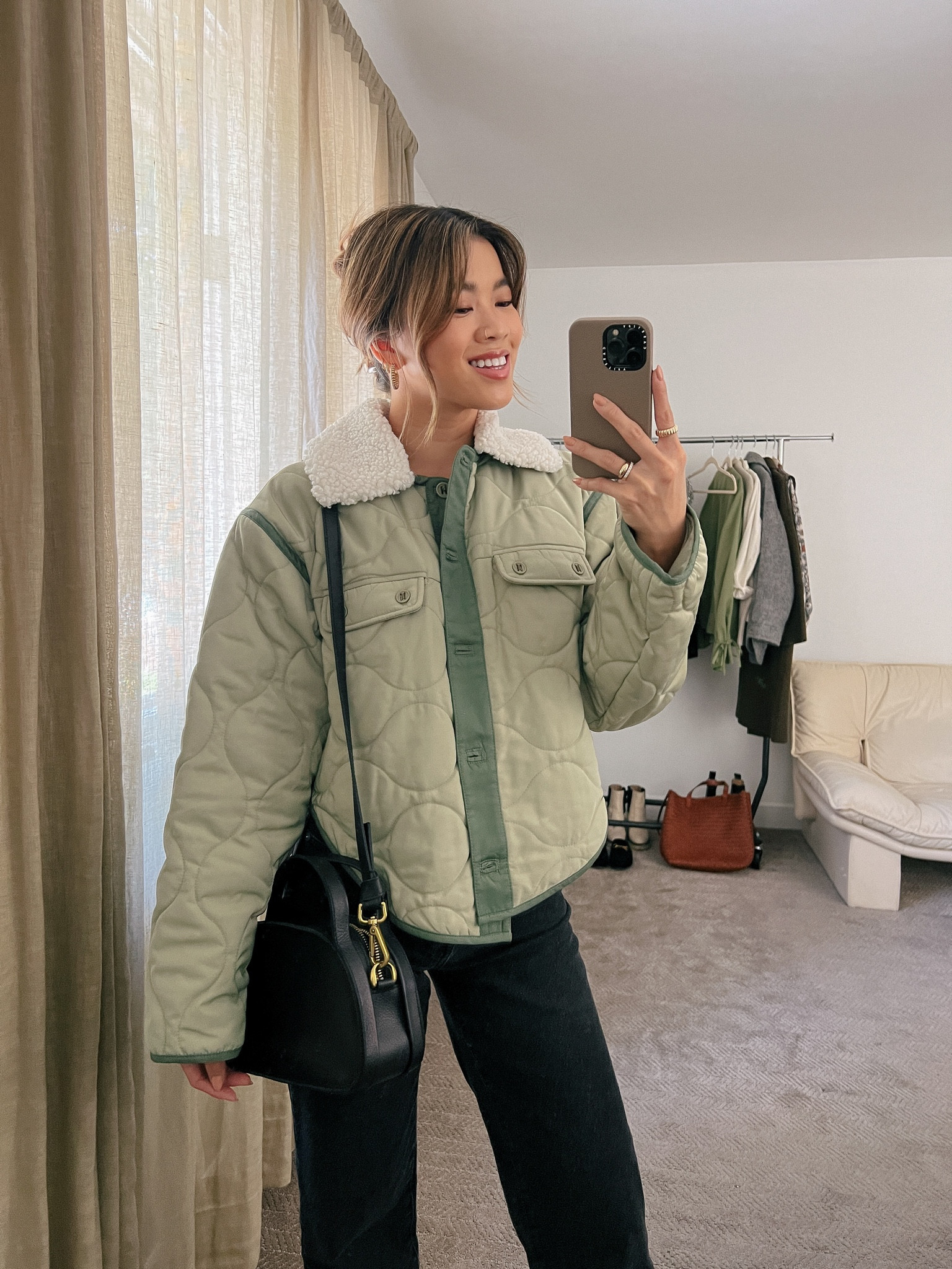 A Revolve green coat as the perfect fall layering piece! FLASH SALE - Use code “VENMO15” for 15% off ending tonight (9/27)!

#revolve
#fallfashion
#fallstyle
#fallhaul
#falloutfit
#coat
#jacket
#shacket
#denim
#blackdenim
#booties
#casetify
#revolvesale

#LTKsalealert #LTKSeasonal #LTKstyletip