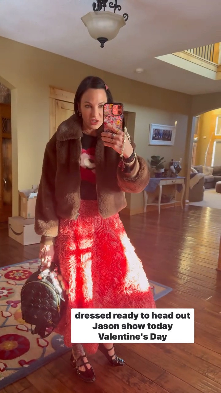 The perfect casual yet dressy work outfit situation! Long pink skirt with sweater and teddy bear coat and ballet flats.

#LTKWatchNow #LTKSeasonal #LTKStyleTip