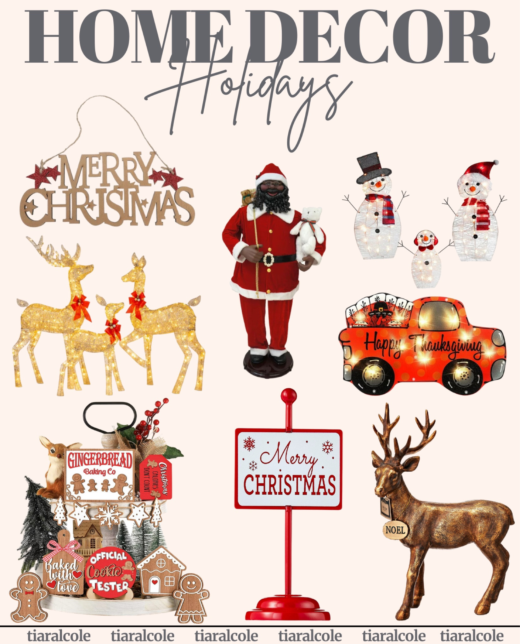 Embrace the magic of the season with cozy touches and cheerful accents. #HomeHolidayHaven #FestiveDecorMagic #SeasonalStyle #HomeDecorHolidays #ChristmasDecor #ChristmasVibes #ChristmasHome #HomeDecorSeasonal #HolidaySeason #Reindeer #ChristmasTree #Turkey #SantaClaus #SnowMan

#LTKhome #LTKparties #LTKHoliday