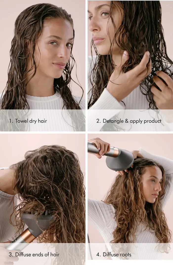 Special Edition Airwrap Multi-Styler Diffuse for Curly & Coily Hair in Strawberry Bronze | Nordstrom