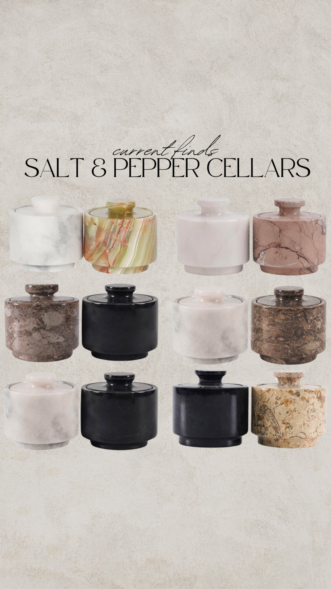 Salt and pepper bowls, marble bowl, salt and pepper shaker, salt cellar, salt holder, pepper holder travertine bowl onyx bowl, Cararra marble #ltkamazonfinds #ltkamazon

#LTKHome #LTKGiftGuide #LTKHoliday