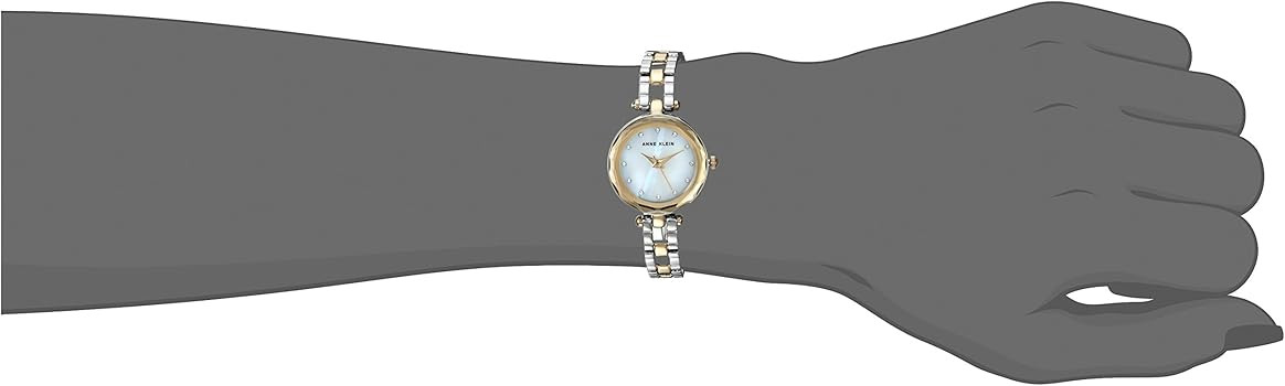 Anne Klein Women's Premium Crystal Accented Open Bracelet Watch | Amazon (US)