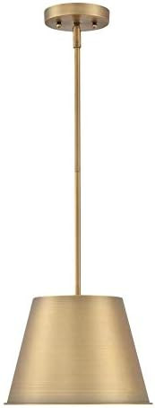 Westinghouse Lighting 6111500 Derose Transitional One-Light Indoor Pendant Light Brushed Brass Fi... | Amazon (US)