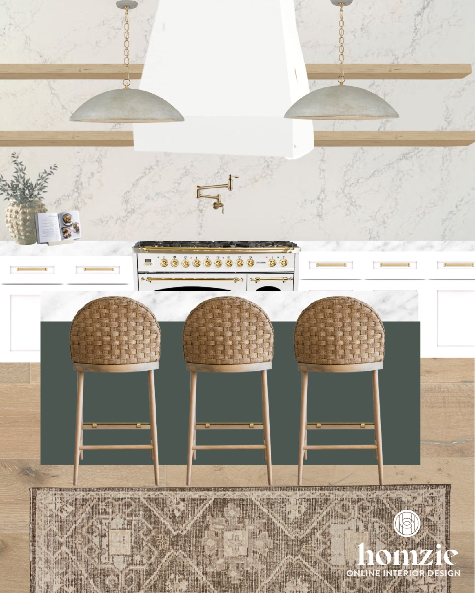 Kitchen, modern classic kitchen, kitchen mood board, kitchen inspiration, kitchen inspo, kitchen ideas, kitchen design, modern kitchen, woven bar stool, bar stool, woven counter stool, counter stool, green kitchen island, kitchen rug, kitchen runner, marble, kitchen decor, countertop styling, kitchen styling, floating shelf, floating shelves, wood shelf, pretty kitchen, kitchen island, kitchen island pendant, kitchen pendant, kitchen lighting, kitchen light fixture 

#LTKhome