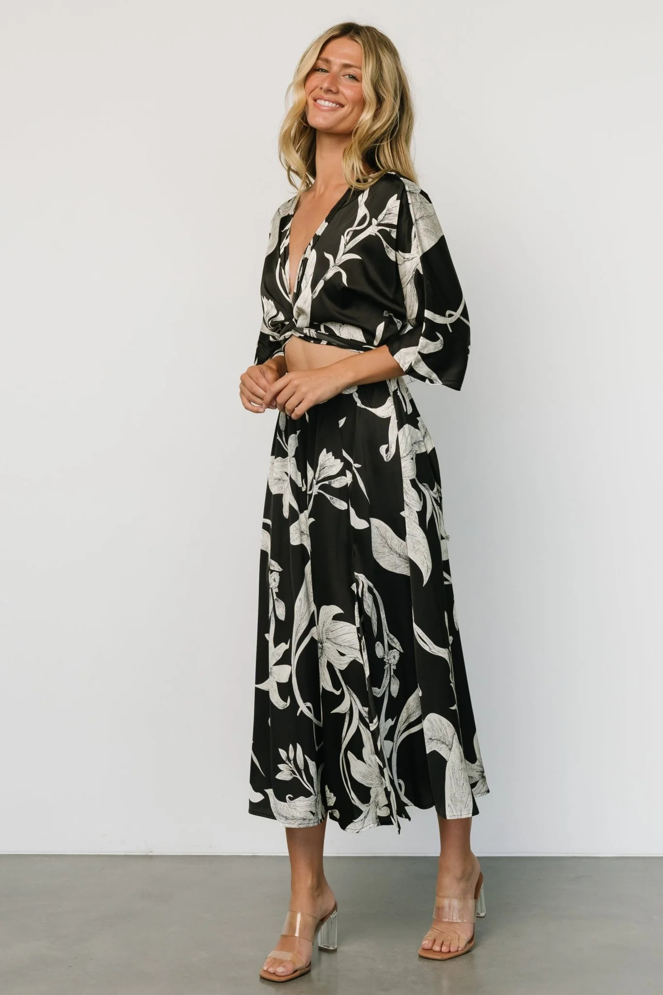 Avryll Front Tie Dress | Green | Baltic Born