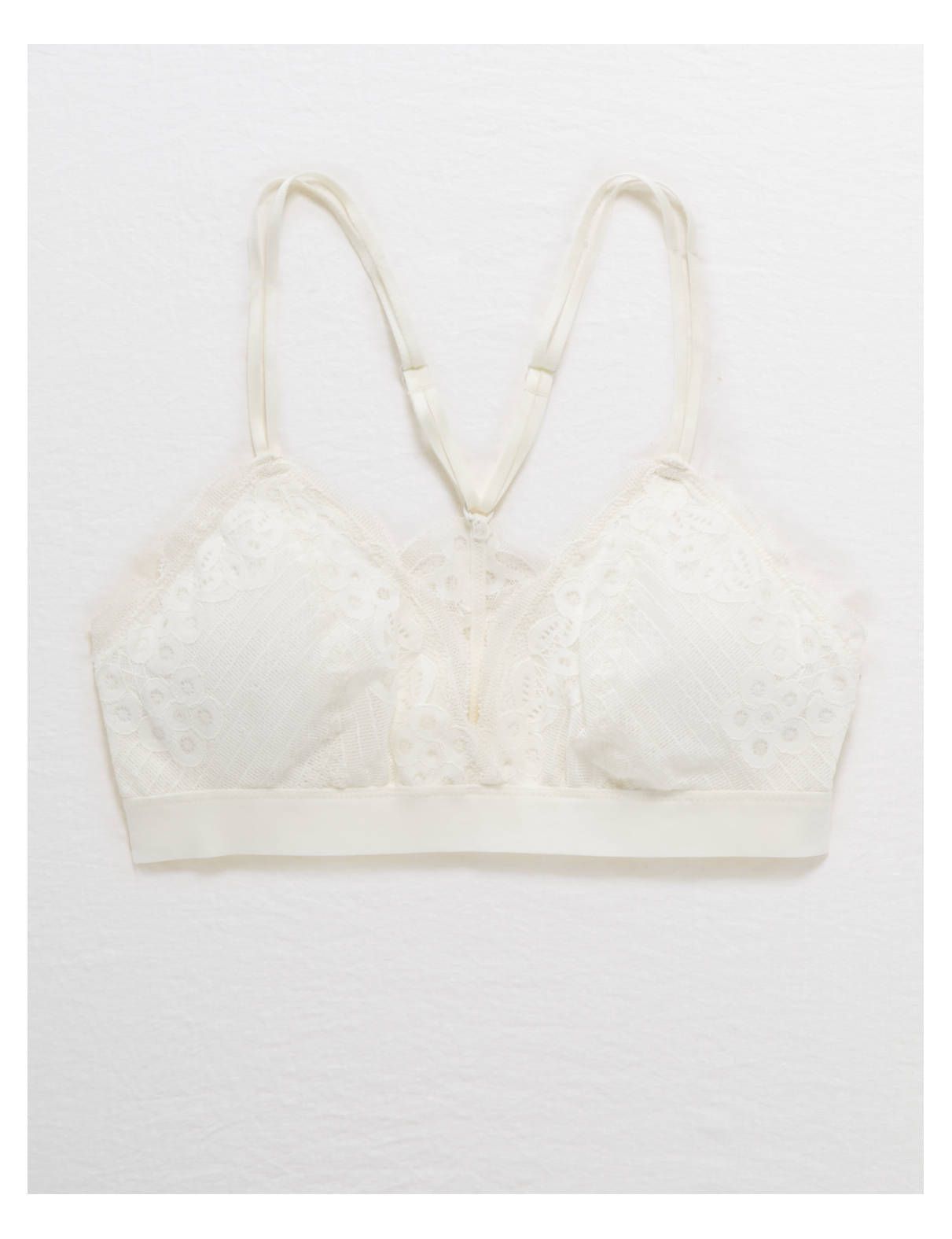 Aerie Wonder Lace Padded Bralette, Soft Muslin | American Eagle Outfitters (US & CA)