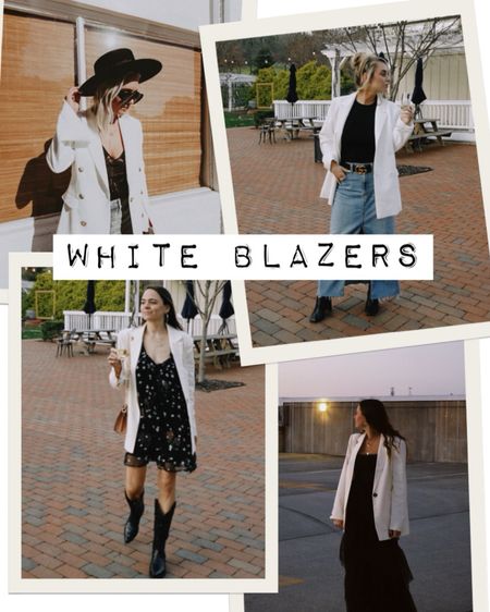 White blazers. How to wear a white blazer. Spring layering with a white blazer! 

#LTKworkwear #LTKstyletip