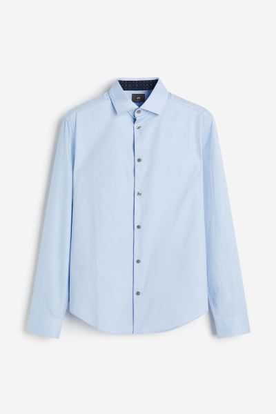 Slim Fit Premium Cotton Shirt | H&M (US + CA)
