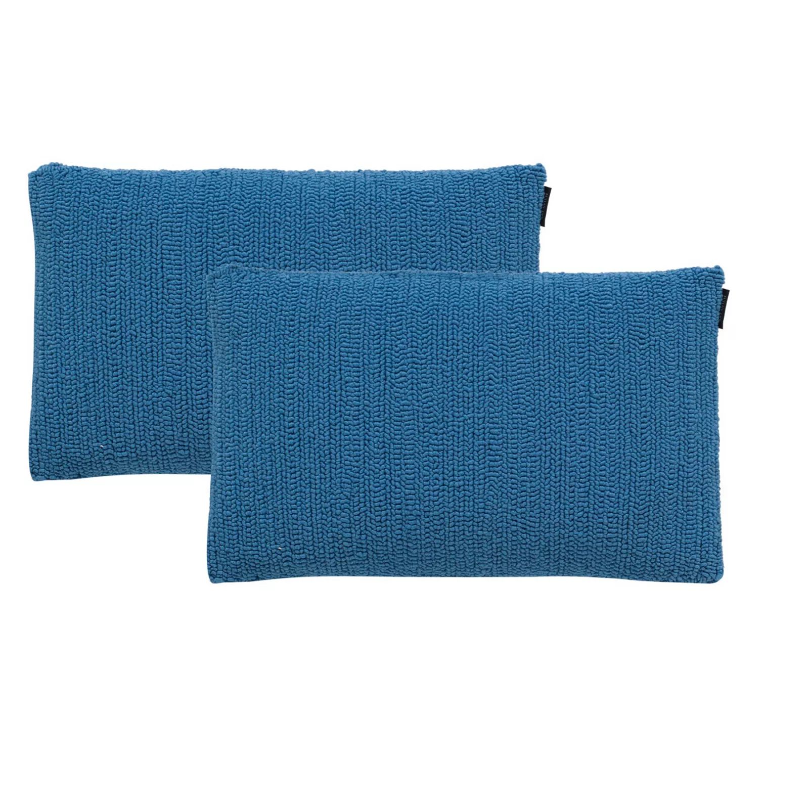 Safavieh 2-piece Soleil Solid Outdoor Throw Pillow Set, Light Blue, 12X20 | Kohl's