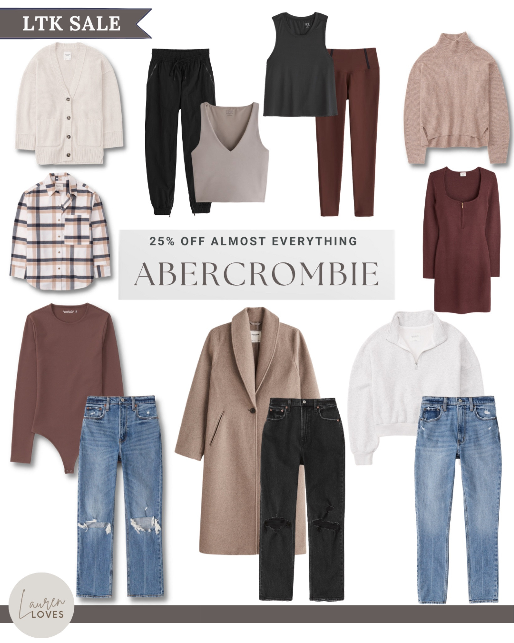 25% off almost everything at Abercrombie 9/18 - 9/20

#LTKSale