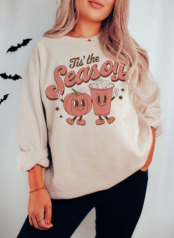 This the Season Sweatshirt Cute Woman Halloween Sweater Fall - Etsy | Etsy (US)