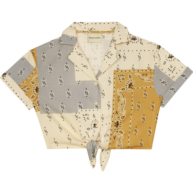 The New Society | Bandana Blouse | Organic Cotton (Prints, Size 6Y) | Maisonette | Maisonette