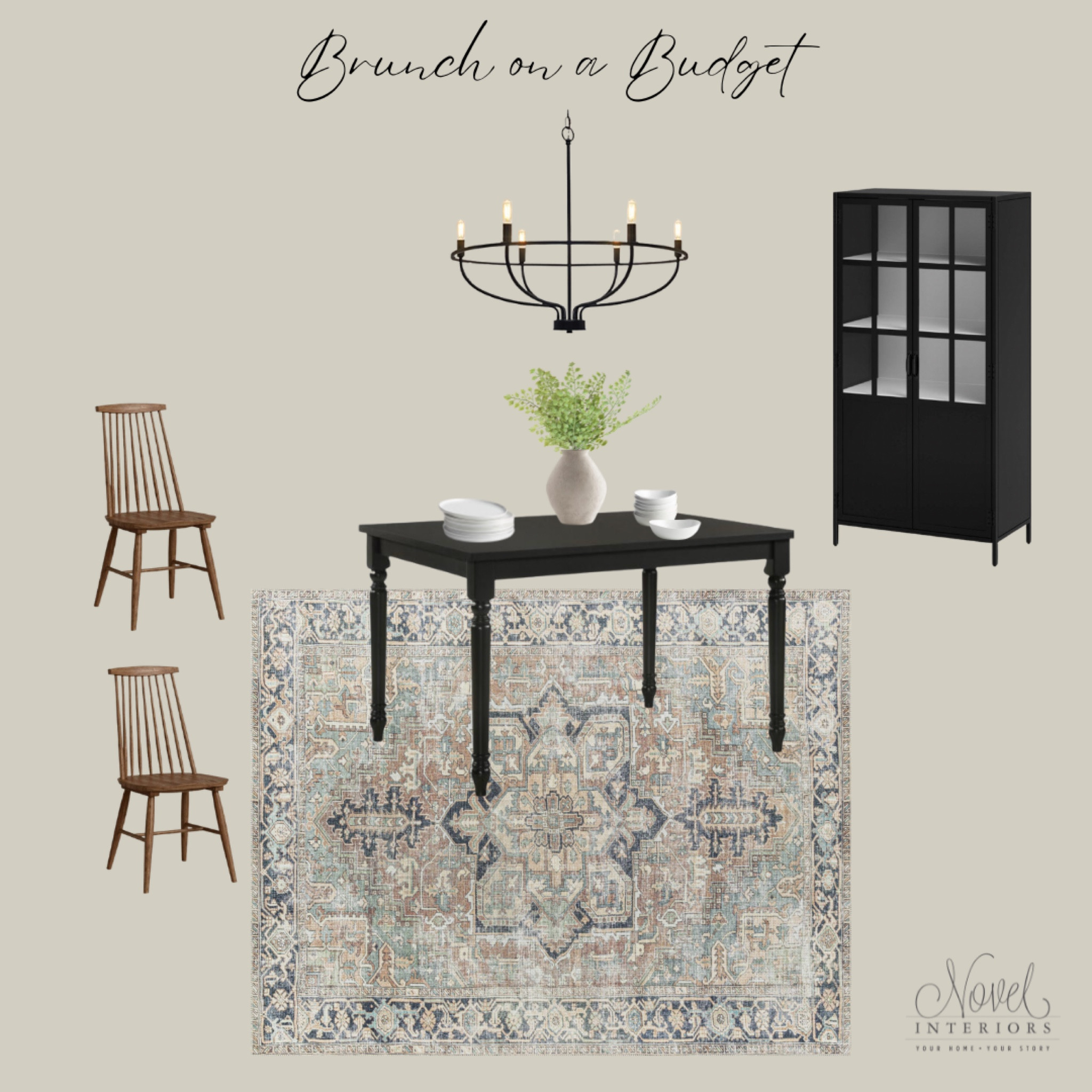 Dining spaces can be affordable, practical and of course Beautiful 😍! The rug is even washable! Entire room for under $1870! This includes FOUR dining chairs and everything else’s on the board! Brunch on a budget! 

#LTKfamily #LTKsalealert #LTKhome