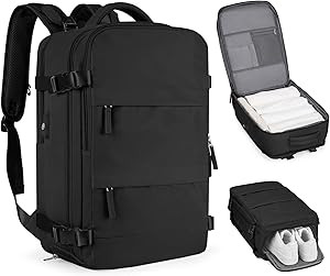 coofay Large Travel Backpack For Women Men Airline Approved Carry On Flight Luggage Waterproof Sp... | Amazon (US)