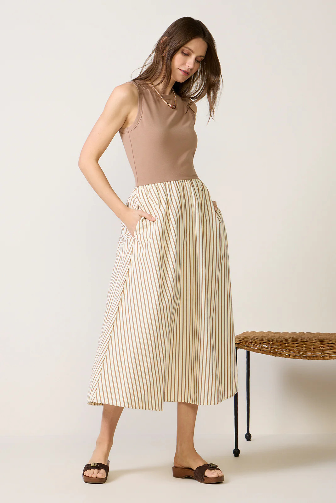 Kenni Mixed Media Dress | Evereve