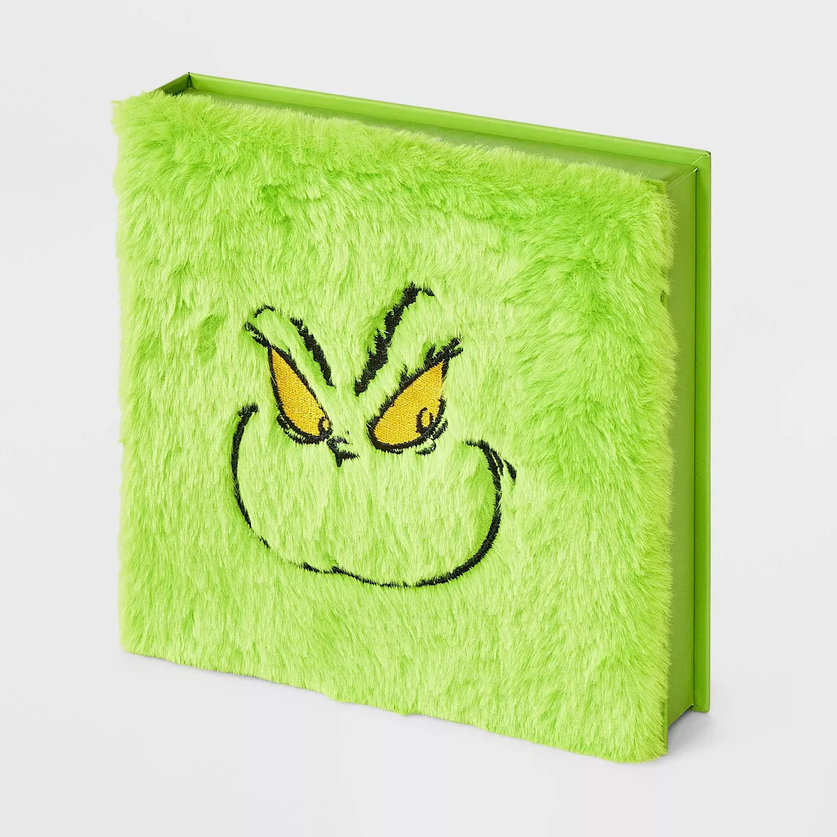 Women's The Grinch Furry Face Box of Cozy Embroidered Crew Socks - Green/Pink 4-10 | Target