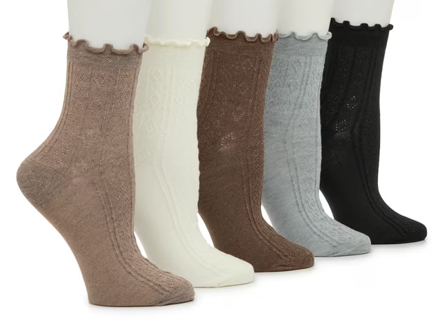 Kelly & Katie Neutral Pontelle Women's Ankle Socks - 5 Pack | DSW