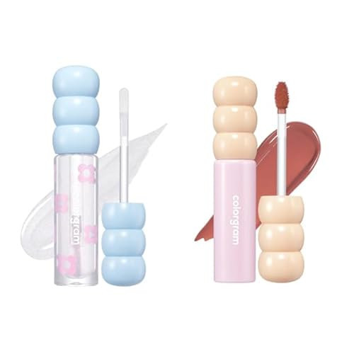 COLORGRAM Fruity Glass Tint Pearl Gloss Fruity Glass Tint 05 Soft Persimmon Bundle | Amazon (US)