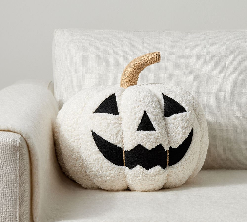 Jack O'Lantern Shaped Pillow | Pottery Barn (US)