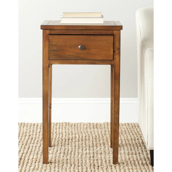Joanna 29.7'' Tall Solid Wood End Table with Storage | Wayfair North America