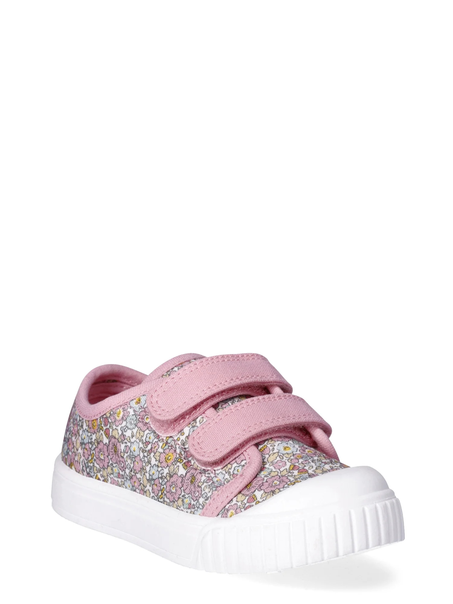 Wonder Nation Baby and Toddler Girls Two Strap Bump Toe Sneakers - Walmart.com | Walmart (US)