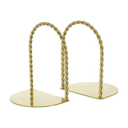 My Texas House Gold Coiled Rope Indoor Tabletop Bookends, Set of 2 | Walmart (US)