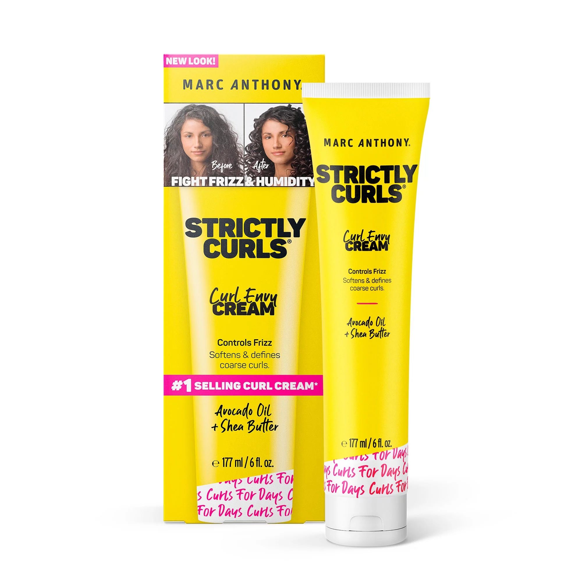 Marc Anthony Strictly Curls Curl Envy Cream for Curly Hair with Avocado Oil, Shea Butter and Vita... | Walmart (US)